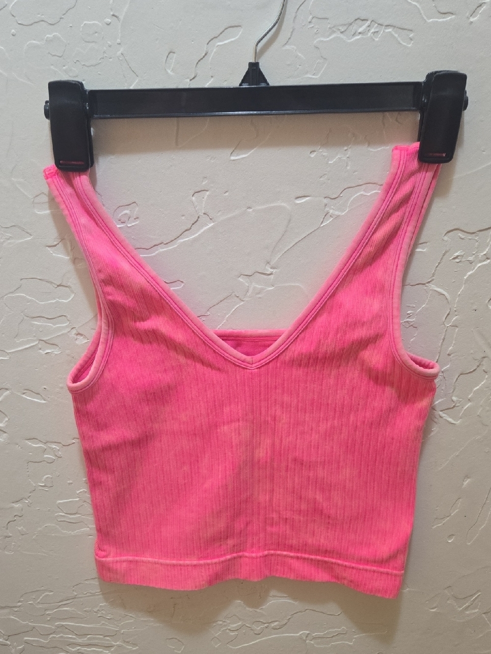 Zenana Outfitters Vibrant Pink Ribbed Tank Top